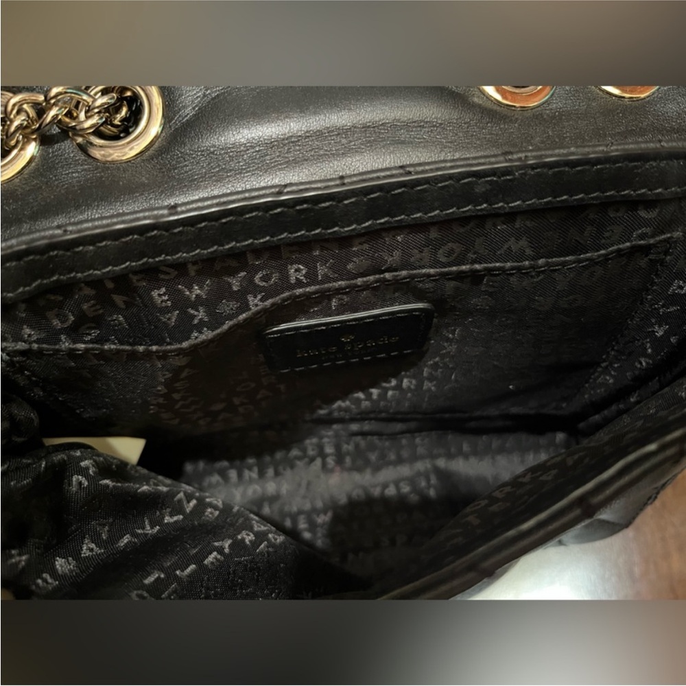 Kate Spade Black Quilted Chain Shoulder Bag - Picture 8 of 12
